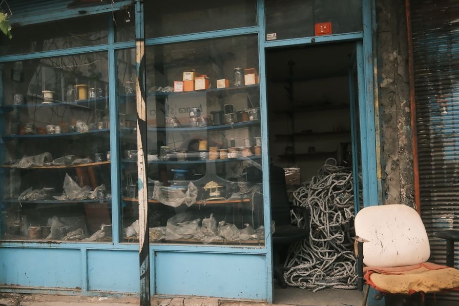 old hardware store storefront