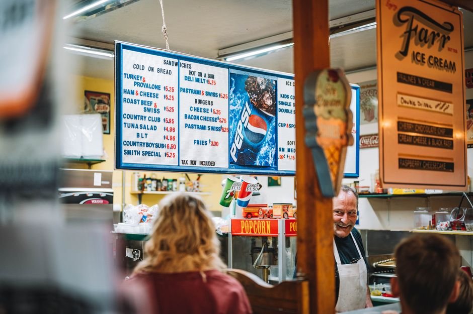 laminated diner menu