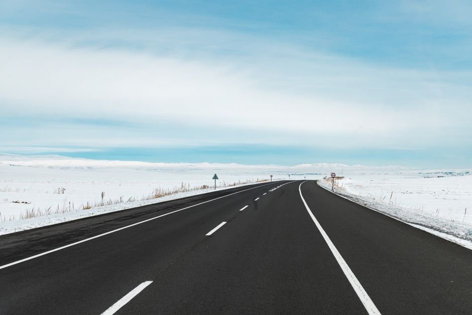 empty rural highway